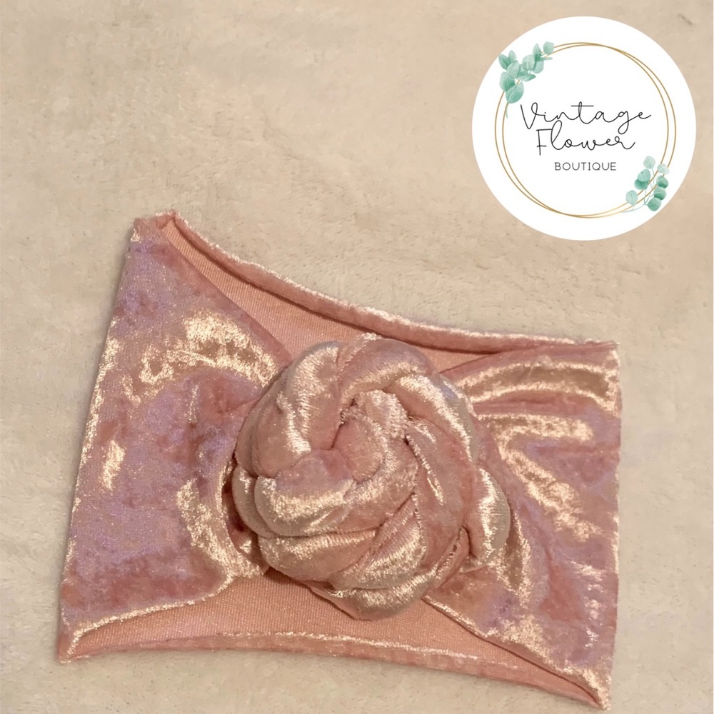 Velvet Top Knot Headband